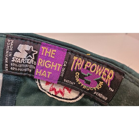 VTG 90s Edmonton Eskimos Starter Hat Fabric Adjustable Strap Polar Bear Rare - Picture 10 of 11